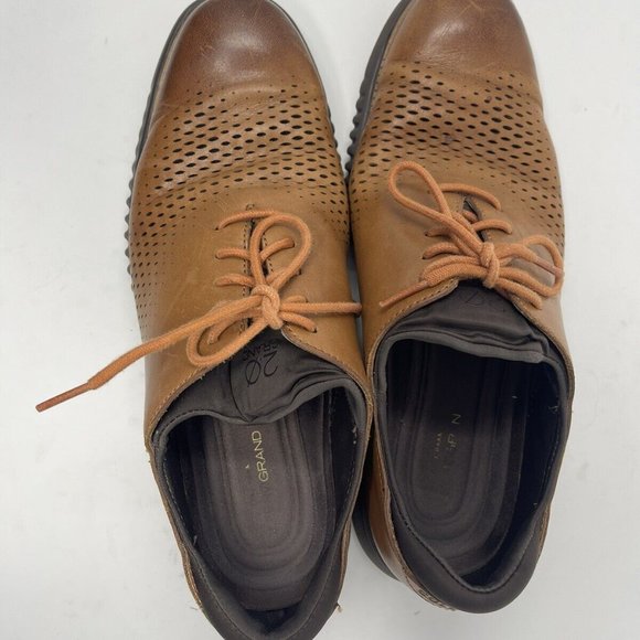 Cole Haan 2.ZERØGRAND British Tan/Java Laser Wingtip Oxford Shoes Men\'s main image 7